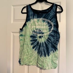 Classic Blue and Black Tank Top